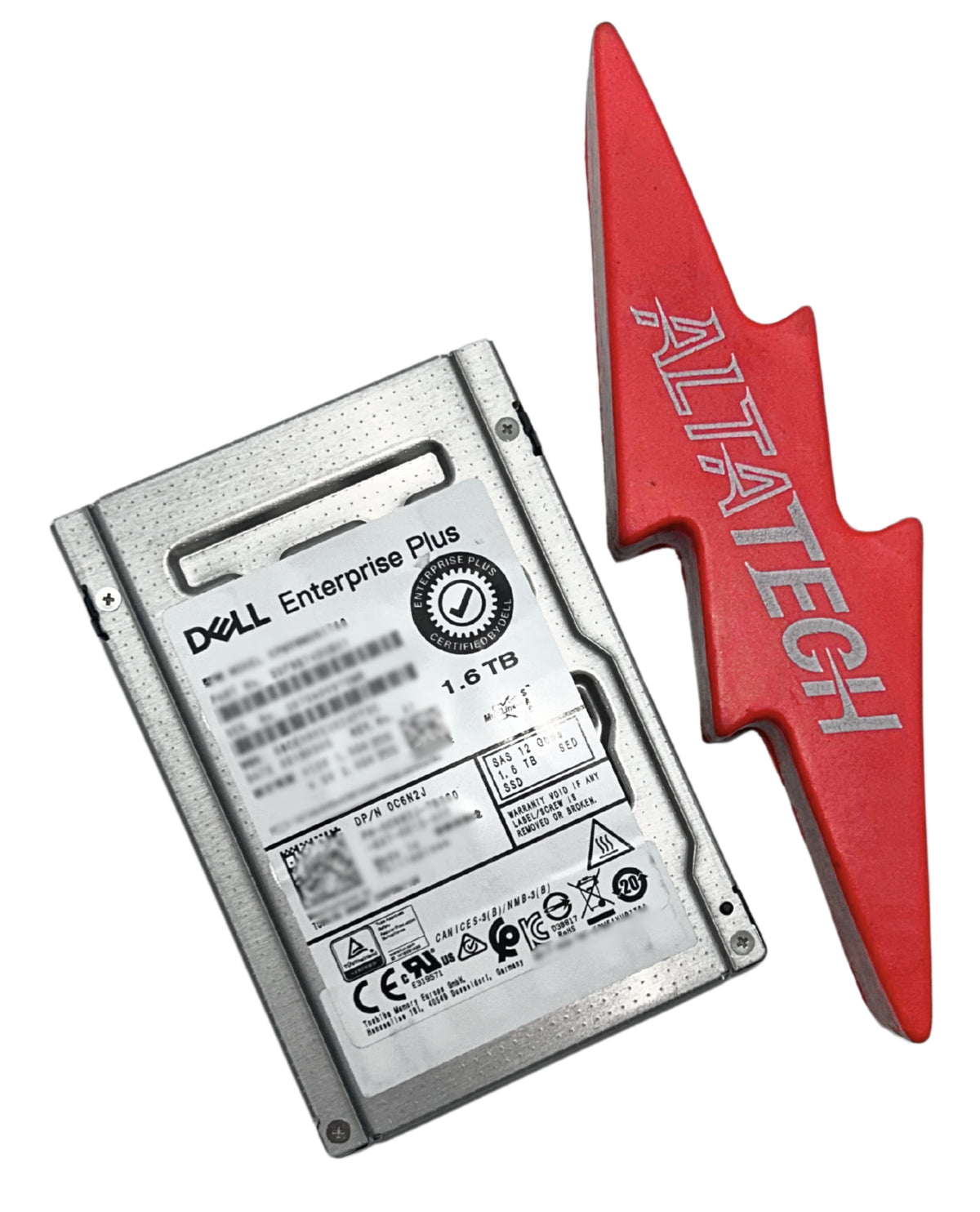 Dell C6N2J 1.6tb SSD SAS 2.5 12g SED HDD, Used