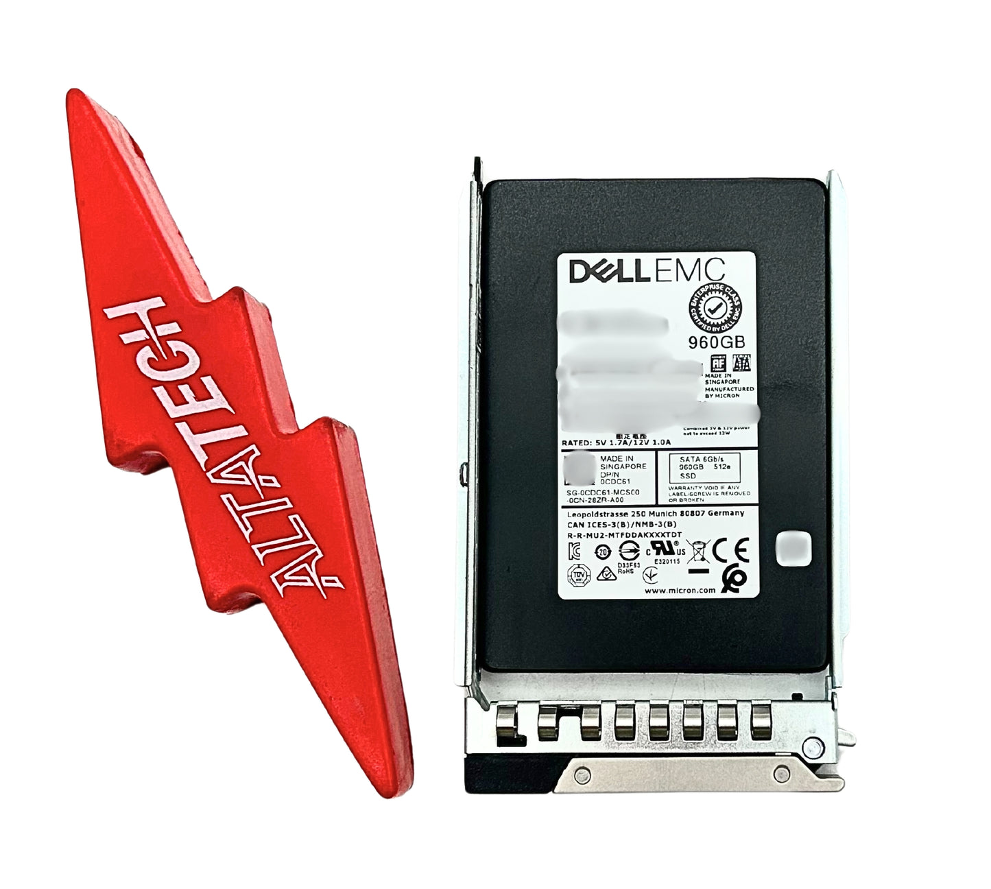 Dell CDC61 960GB SSD SATA 2.5 6G RI TLC 14G, Used