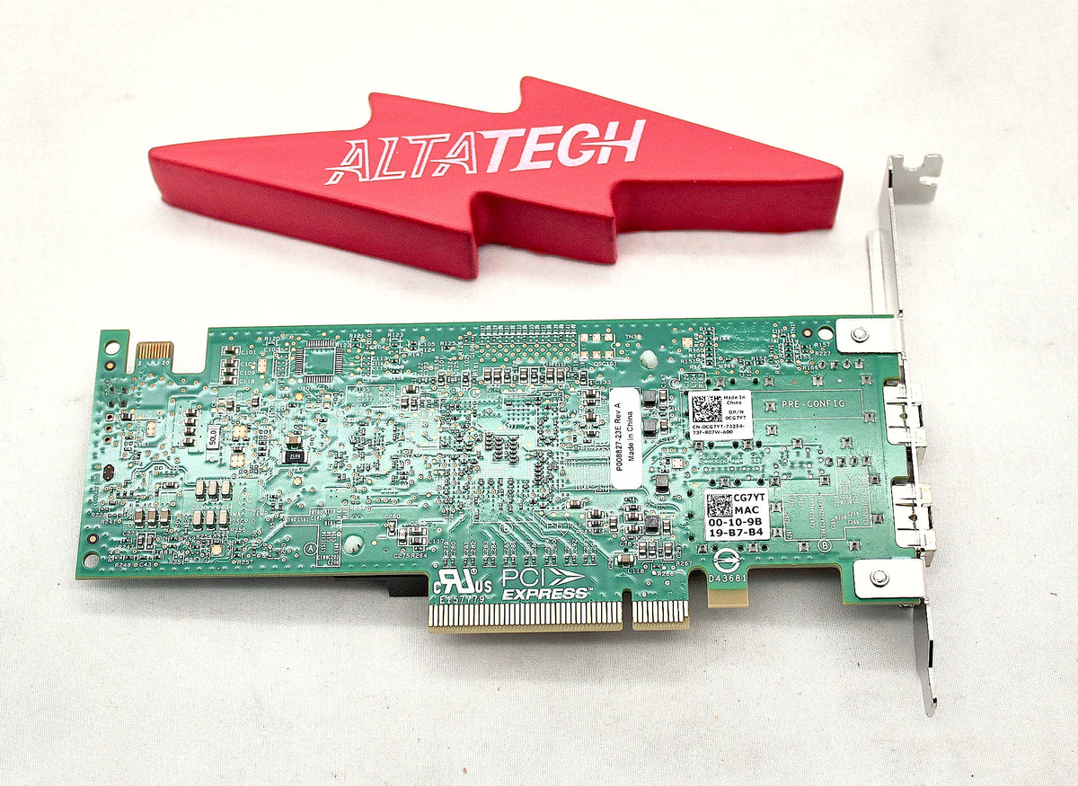 Dell CG7YT EMULEX OCE14102-U1-D DP 10G PCIE FH, Used