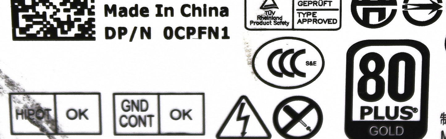 Dell CPFN1 275W Power Supply OPT 7010 MT, Used