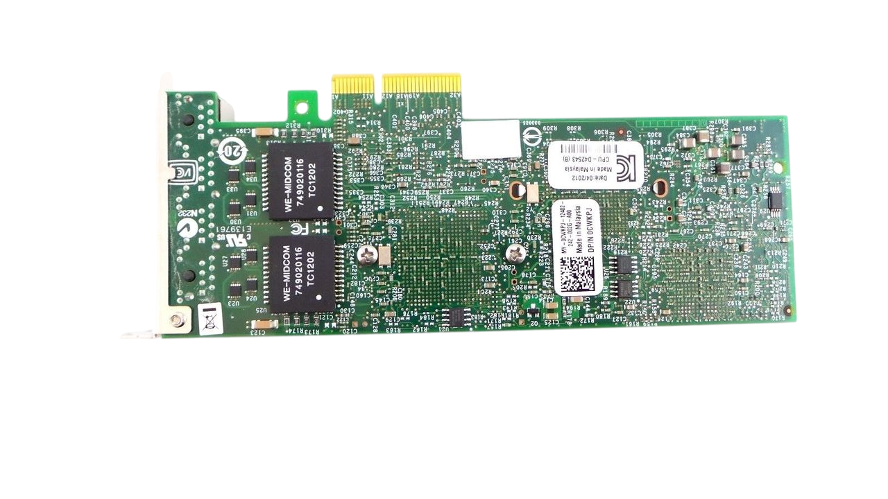 Dell 0CWKPJ Intel Pro 1000 1GB Quad Port Network Adapter, Used