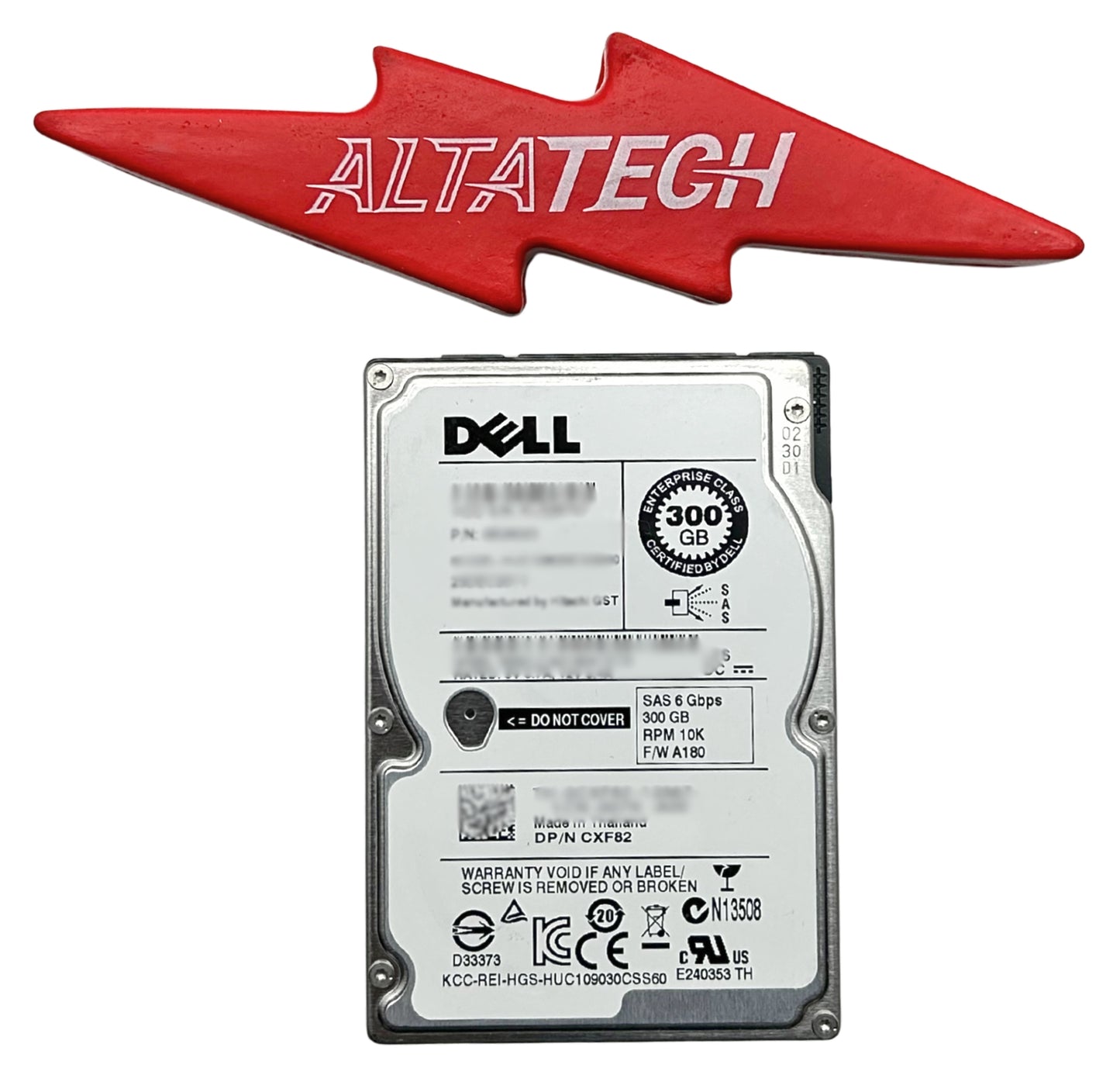 Dell CXF82 300GB 10K SAS 2.5 6G HUC109030CSS60, Used