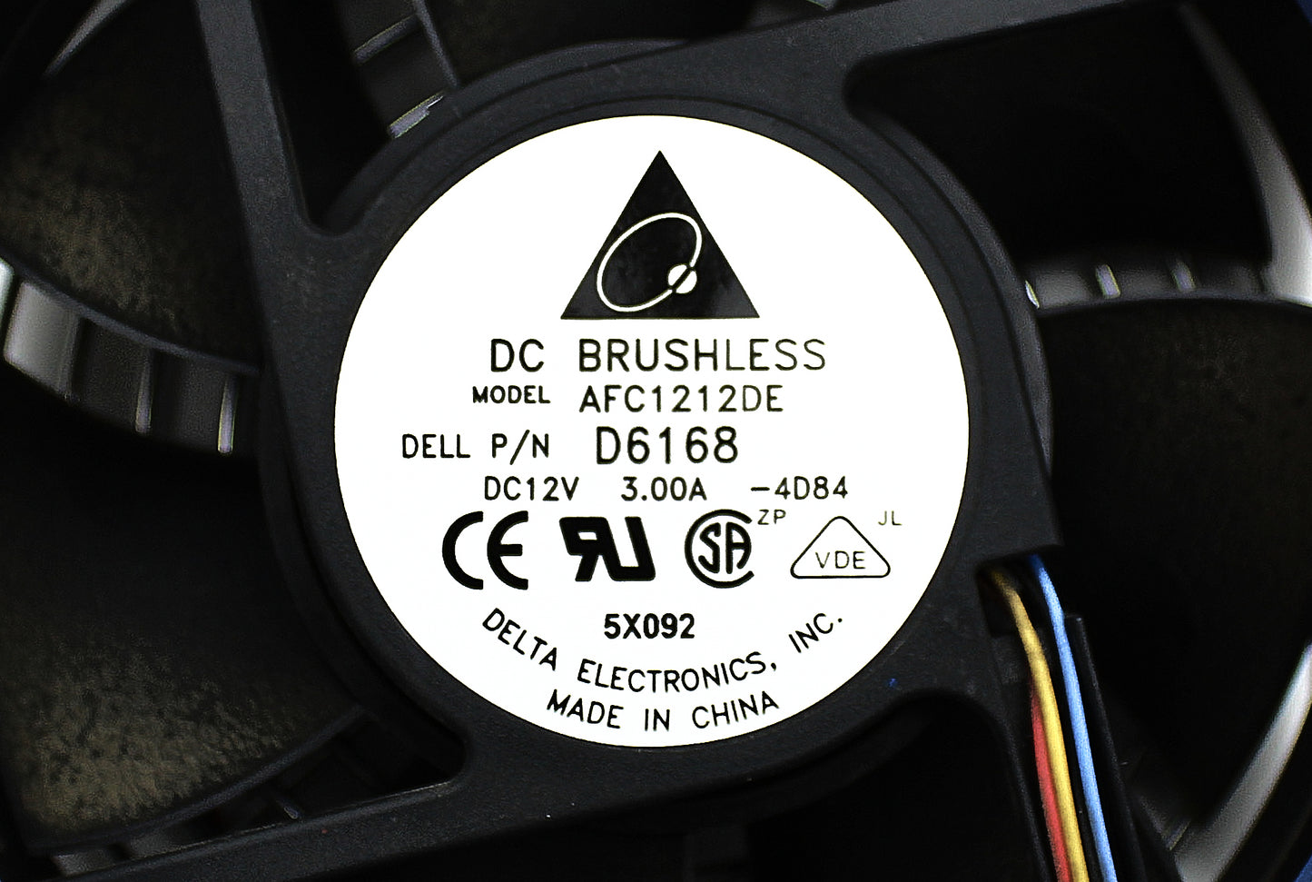 Dell D6168 FAN ASSY REAR PE840, Used