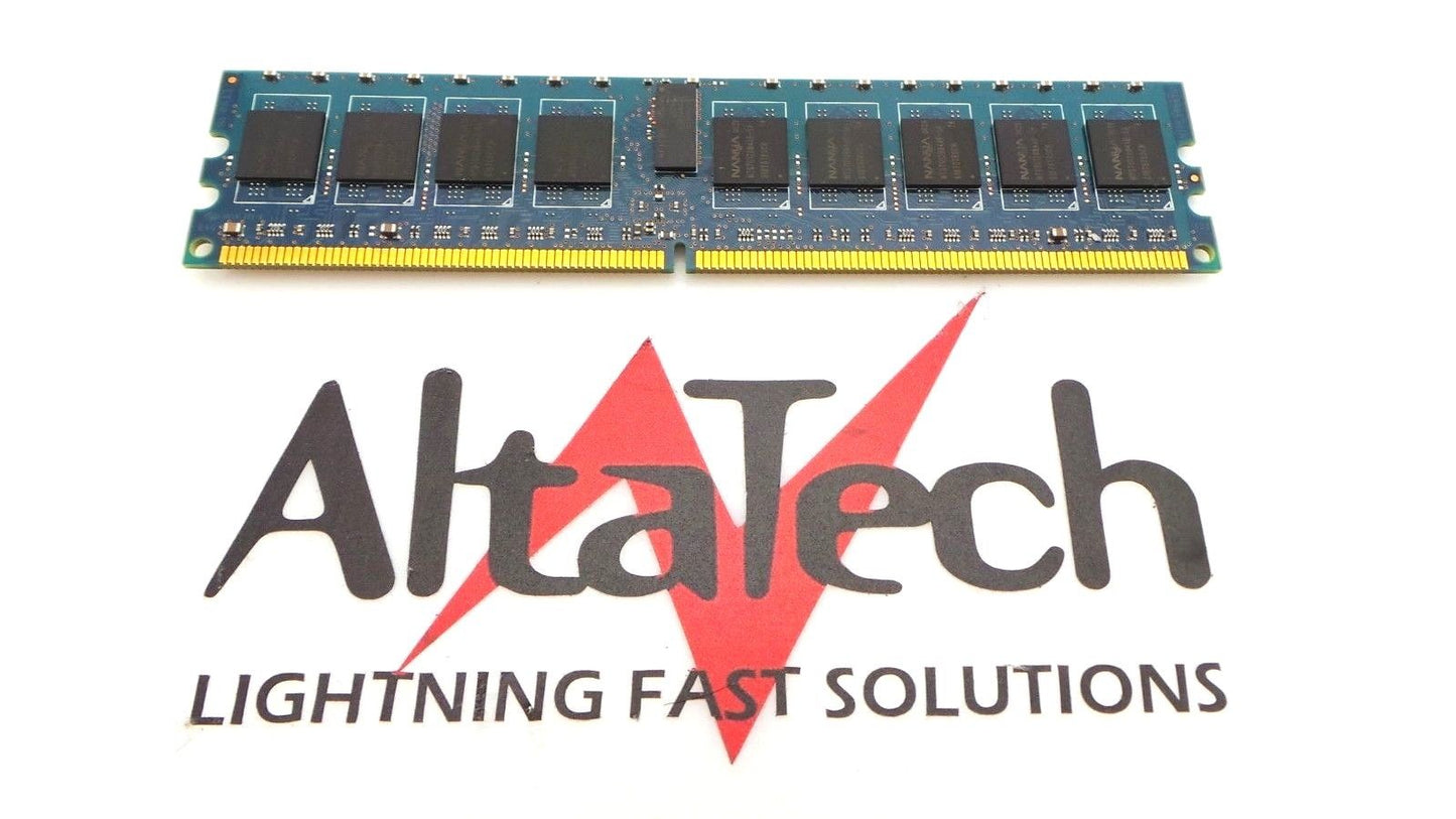 Dell 0D6599 Dell D6599 Nanya NT1GT72U4PA0BV-5A Nanya 1GB PC2-3200R DDR2-400 1RX4 ECC Memory, Used