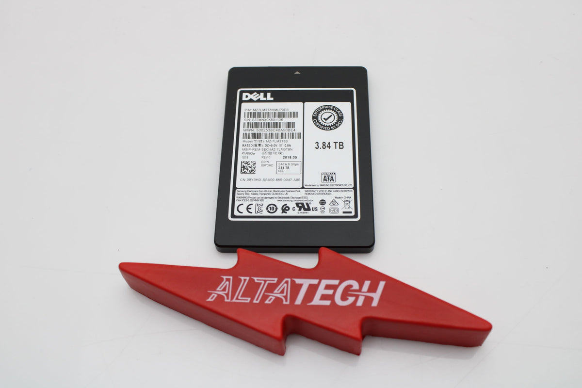 Dell 0D7W7F 3.84TB SSD SATA 2.5 6G RI, Used