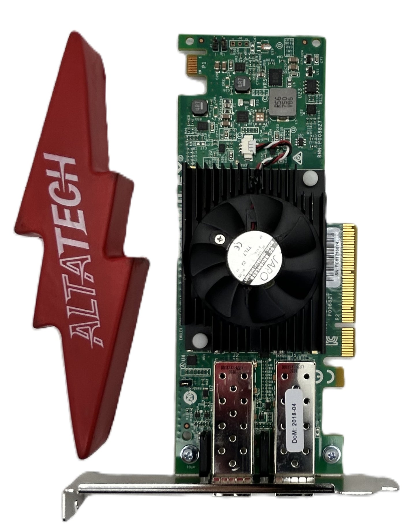 Dell DDF4D 10GB DUAL PORT SFP PCIE P008827 EML, Used