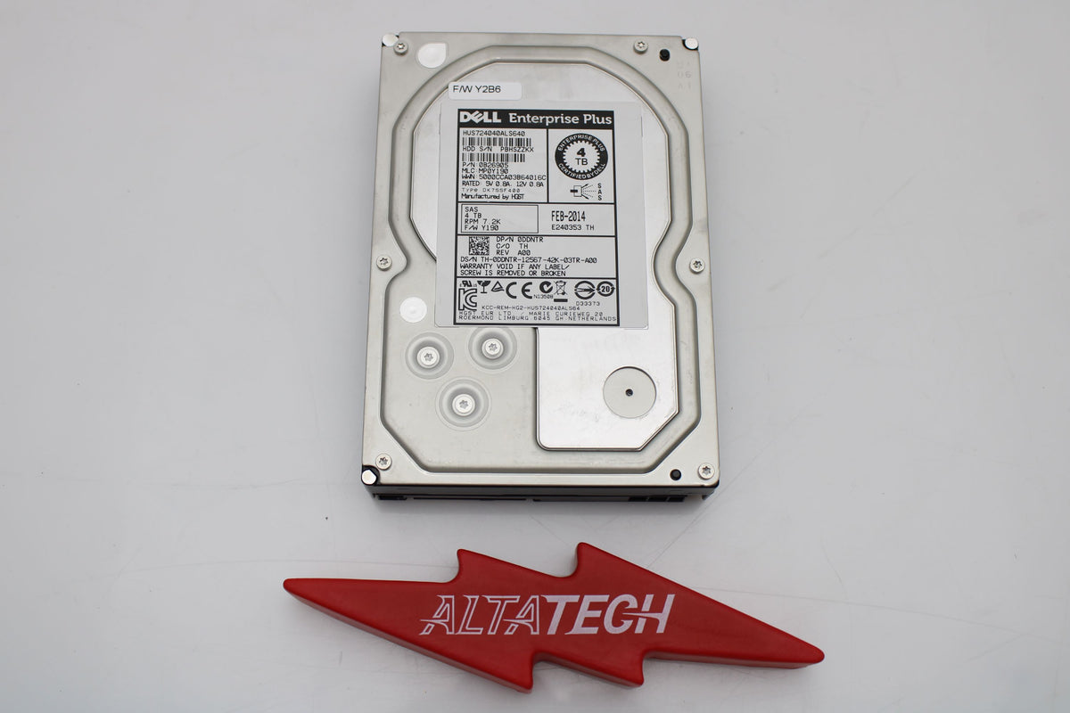Dell 0DDNTR 4TB 7.2K SAS 3.5 6G 0B26905 EP+, Used