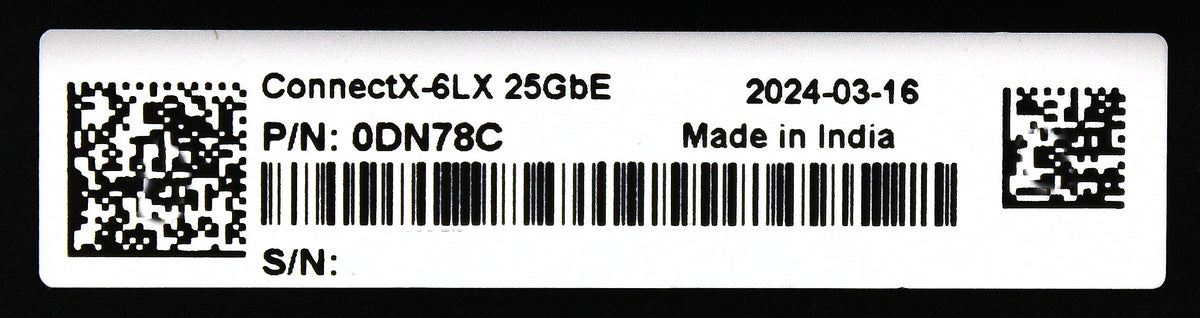 Dell DN78C MELLANOX CX6-LX 25G DP SFP28, Used