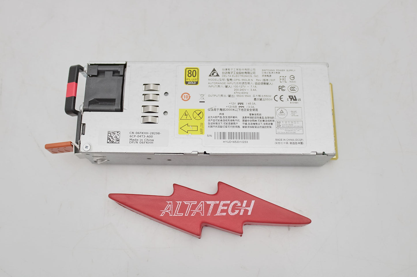 Dell DPS-550LB N 550W POWER SUPPLY (NF) S4128/S4048, Used