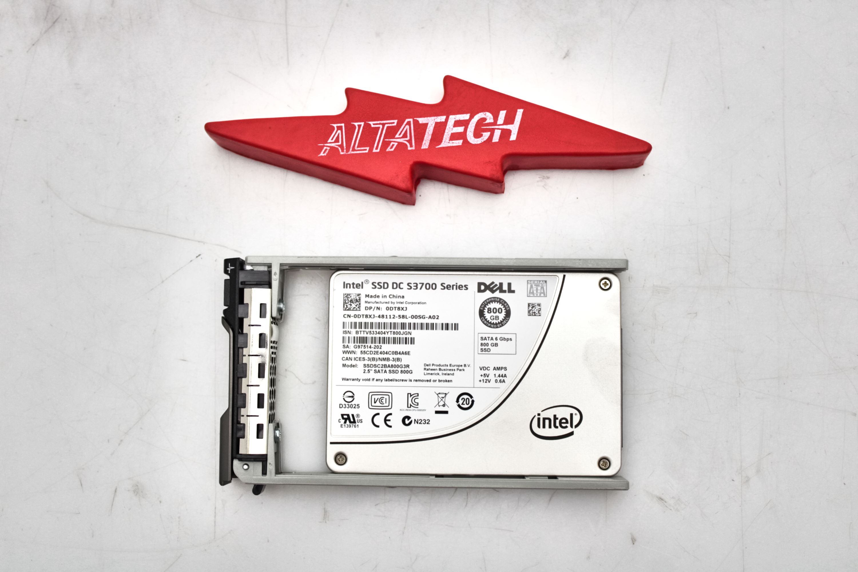 dell intel 800gb 2.5 Dell DT8XJ 800GB SSD SATA 2.5 6G MLC EP S3700 SSDSC2BA800G3R