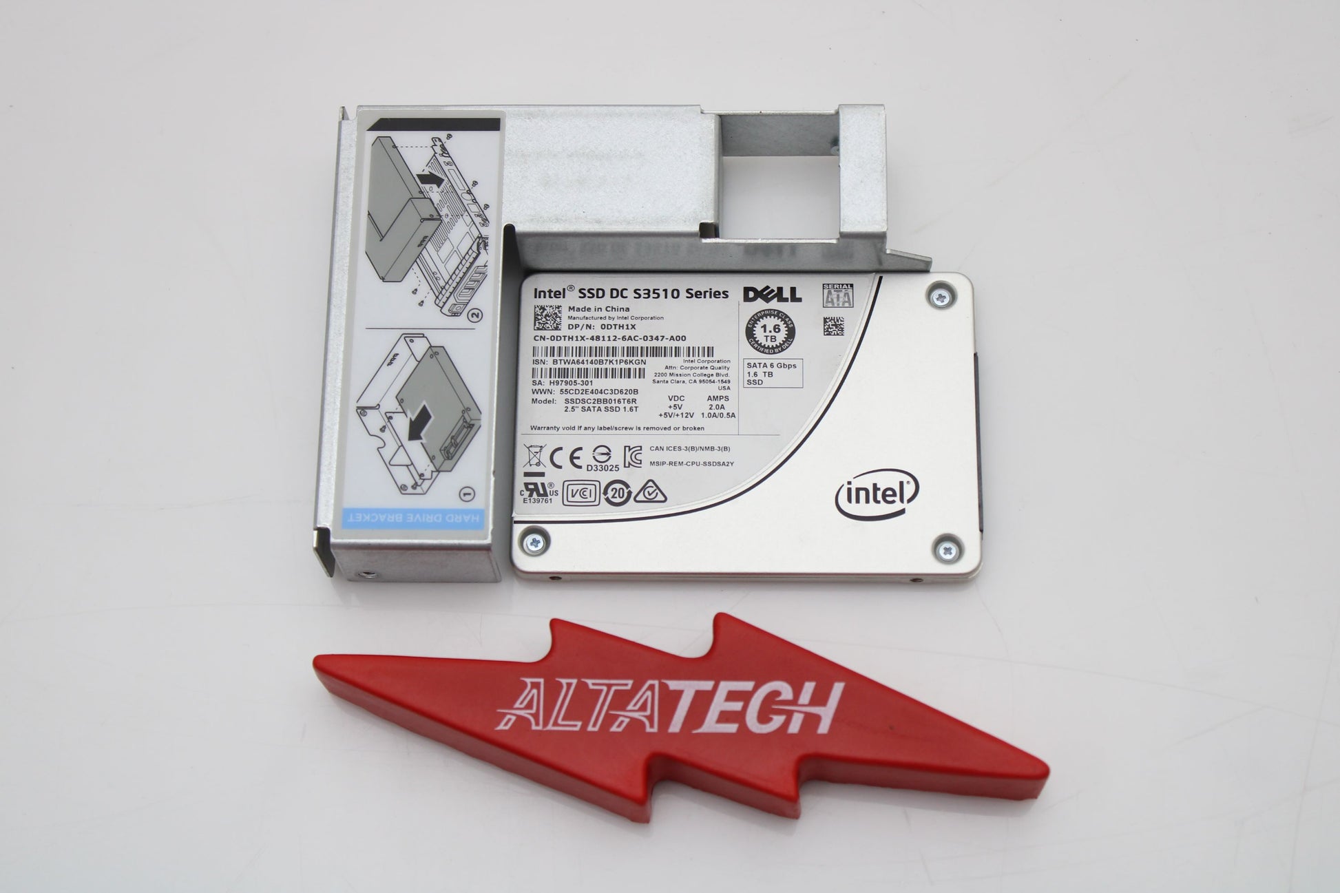 Dell DTH1X 1.6TB SSD SATA 2.5 6G RI, Used