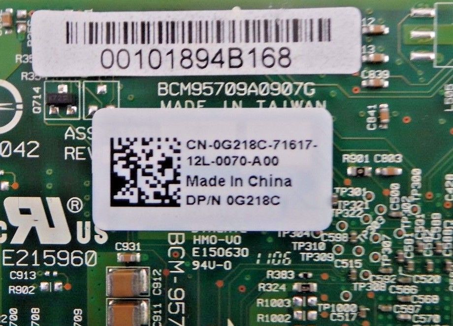Dell F169G 5709C 1GB Dual-Port Network Adapter, Used
