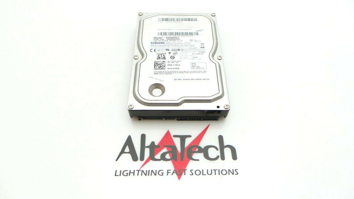 Dell 0F181M 80GB 7.2K SATA 3.5" HD083GJ Hard Disk Drive, Used