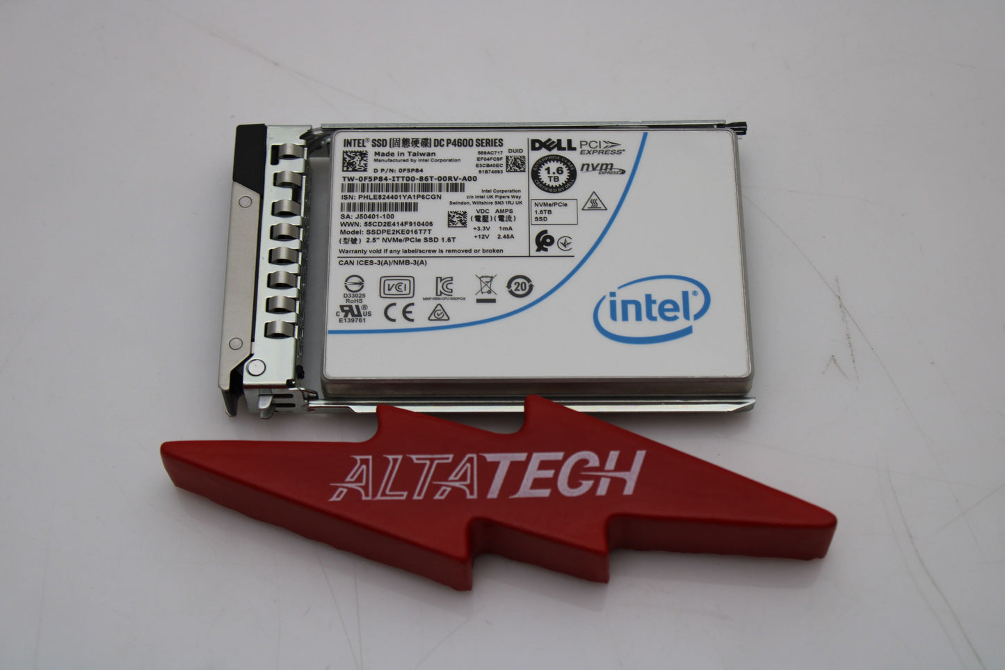 Dell F5P84 1.6TB SSD 2.5 NVME, Used