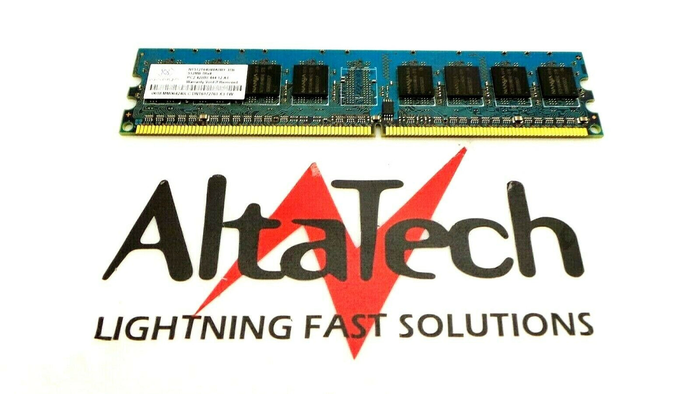 Dell F6761 Dell F6761 512MB PC2-4200U DDR2-533 1Rx8 N-ECC Memory Nanya NT512T64U88A0BY-37B, Used