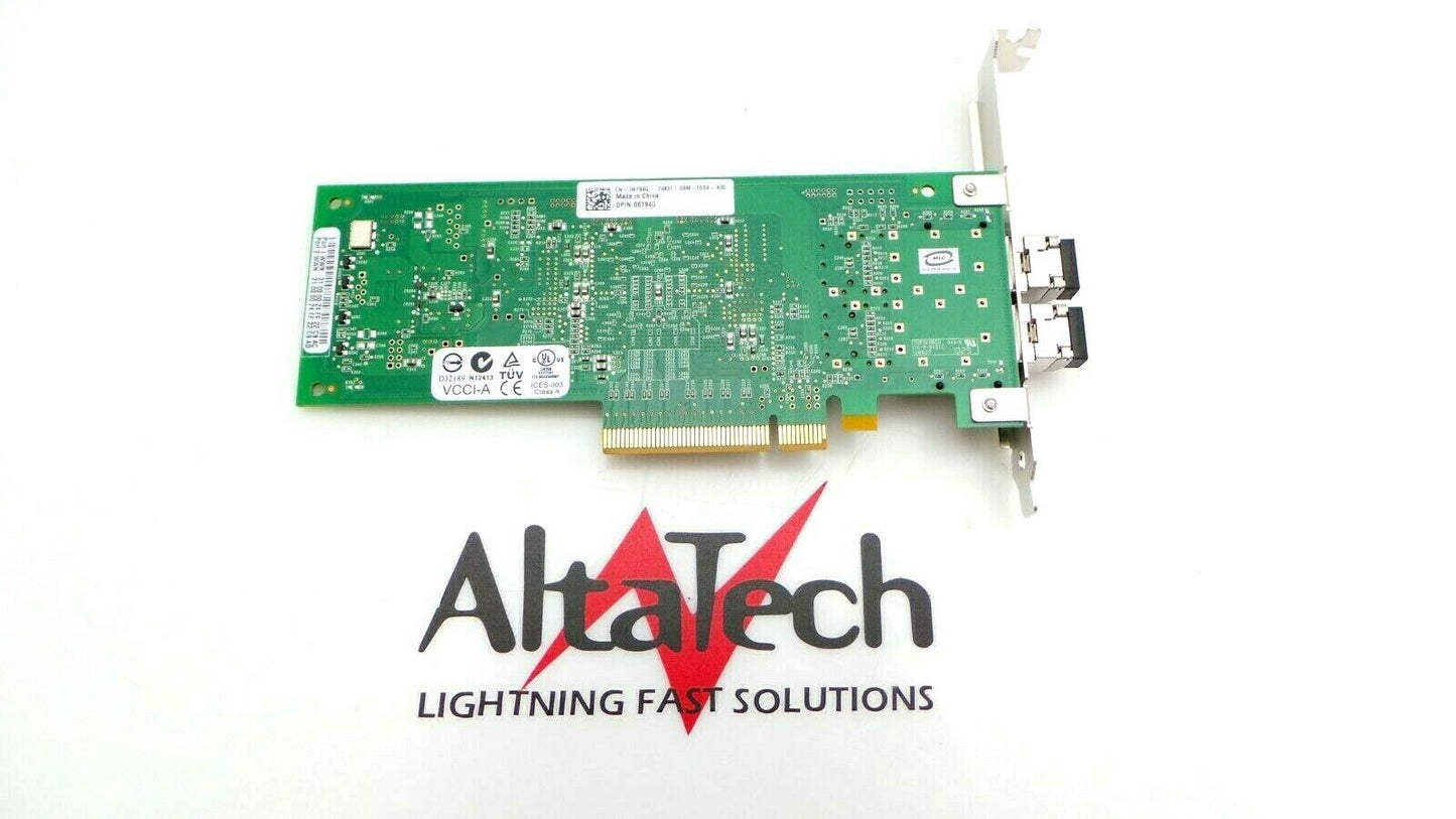 Dell F709C 8GB Dual Port HBA QLE2562 FH, Used