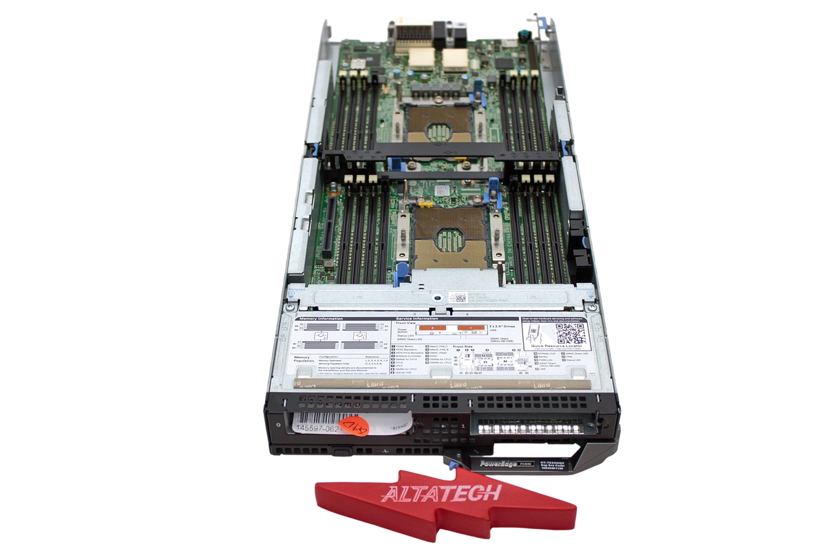 Dell FC640-2.5-2HDD POWEREDGE FC640 2X2.5' BLADE SERVER CTO, Used