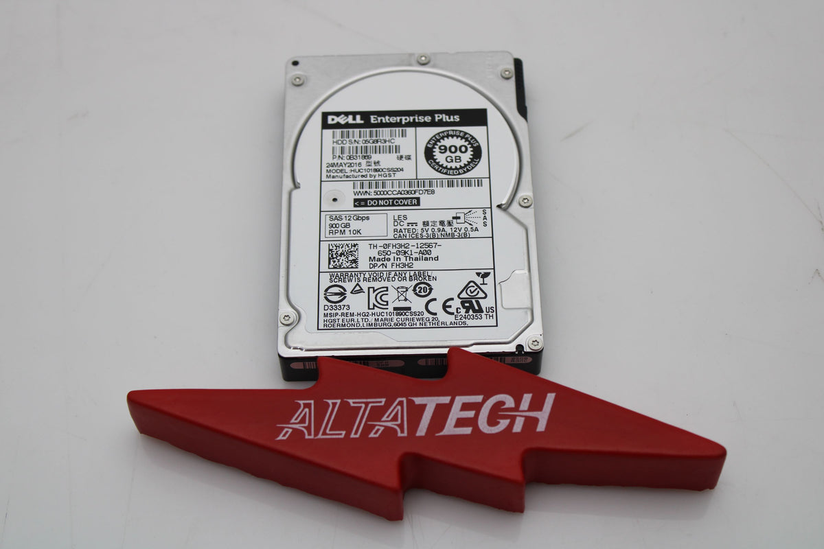 Dell 0FH3H2 900GB 10K SAS 2.5 12G 0B31869 E+, Used