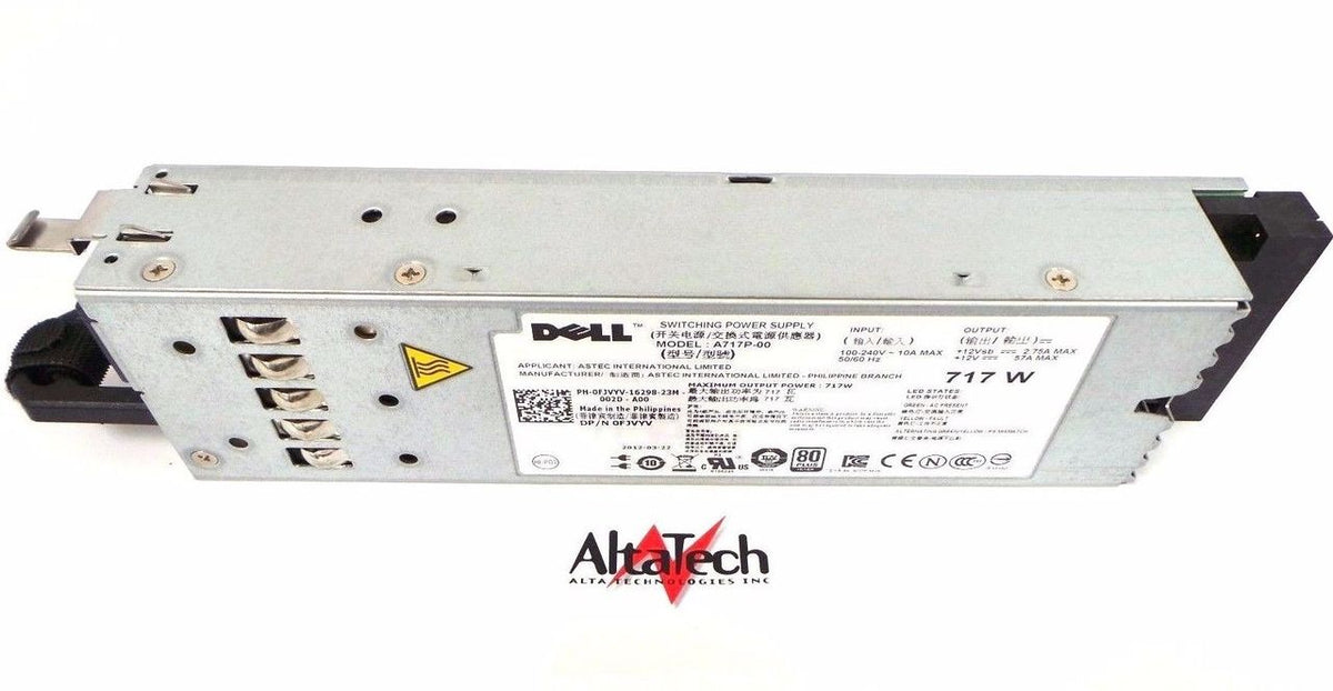 Dell FJVYV PowerEdge R610 717W Power Supply Unit, Used