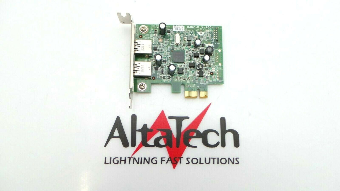 Dell 0FWGJ8 Dual Port USB 3.0 PCI-e HH Low Profile Expansion Card, Used