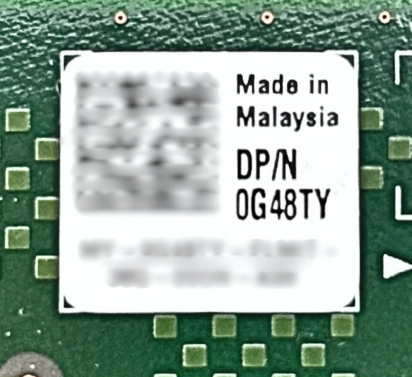 Dell G48TY INTEL X710-DA4 10GB SFP+ FH QP, Used