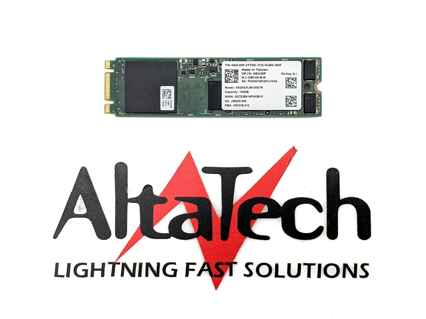 Dell 0GKJ0P 120GB M.2 SATA 6G SSD, Used