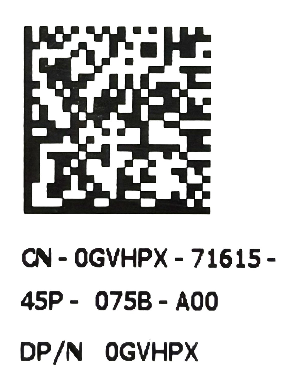 Dell GVHPX 1100W POWER SUPPLY PRECISION R5500, Used