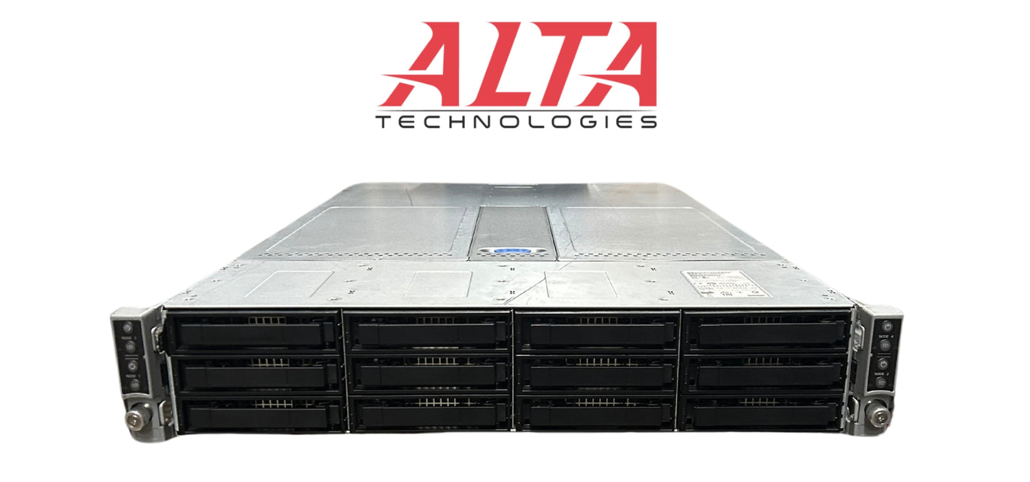 Dell H2312XXLR3 Intel Server 12 x 3.5" 4NODE Server Chassis Hr2000 / H2000, Used