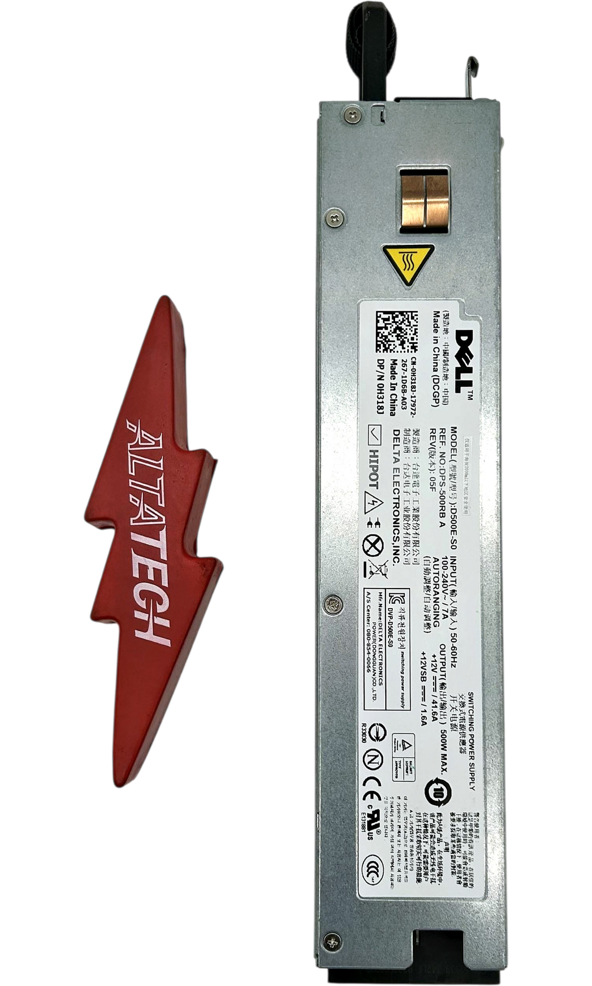 Dell H318J 500W Power Supply Delta R410, Used