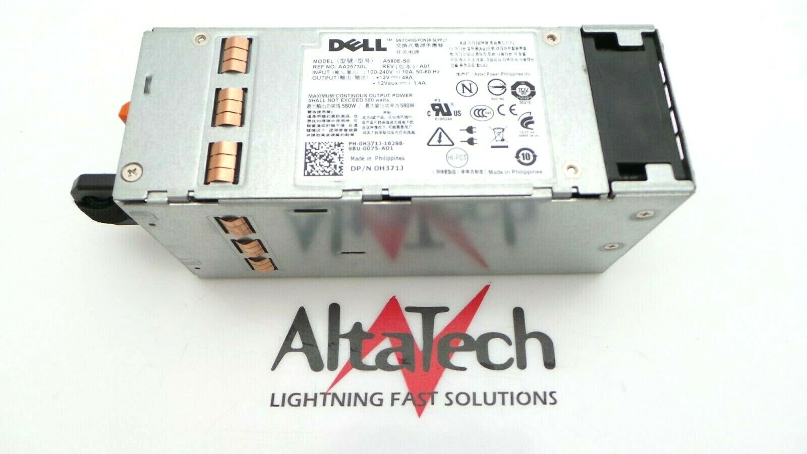 Dell H371J PowerEdge T410 580W Emerson Power Supply, Used