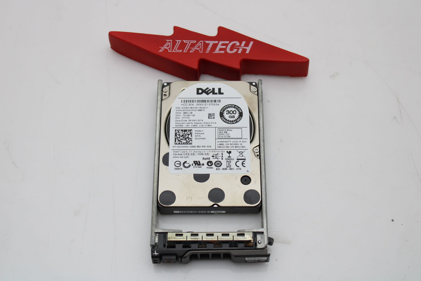 Dell HDEBC03DAA51 300GB 10K SAS 2.5 6G AL13SEB300, Used