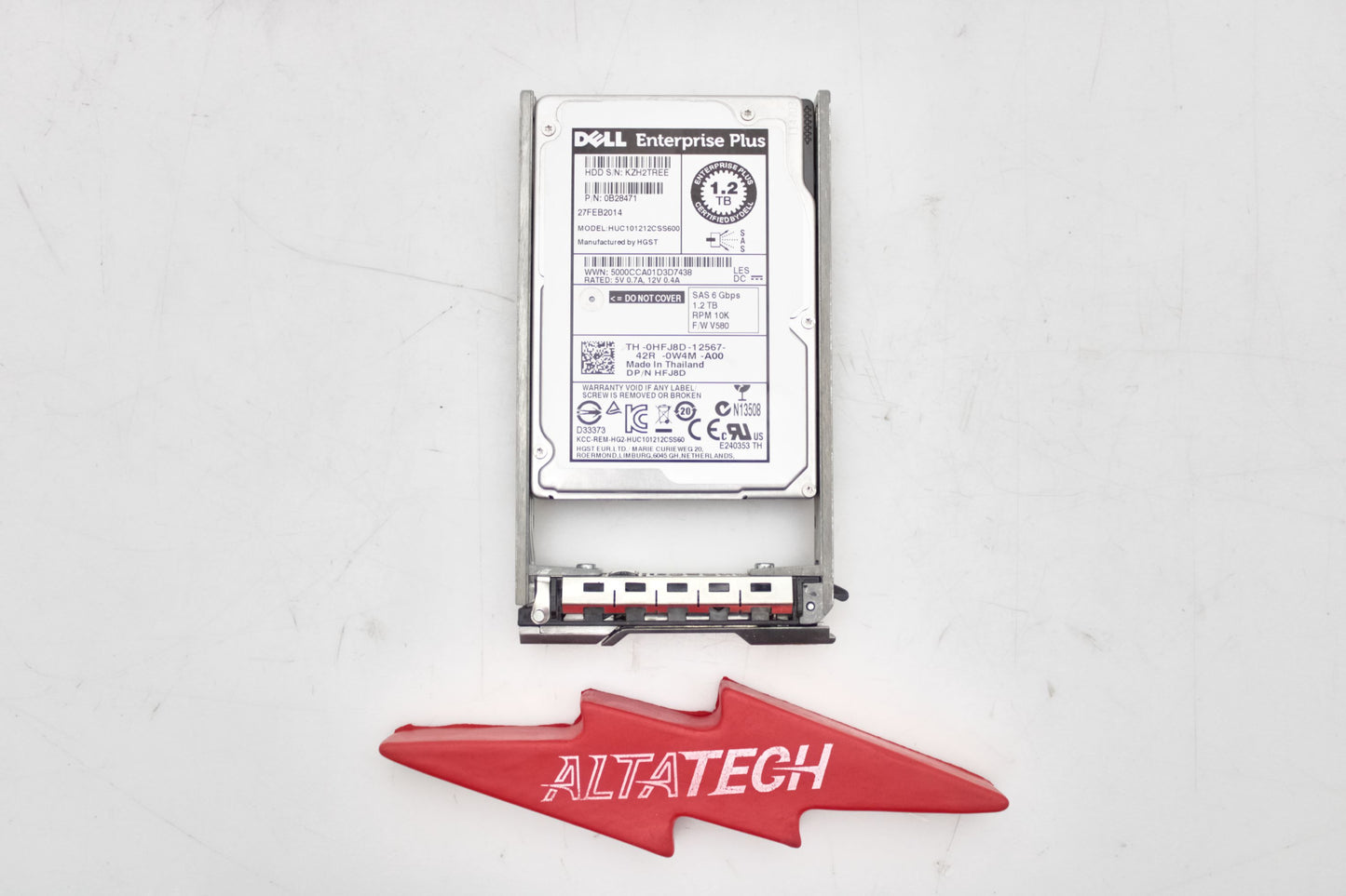 Dell HFJ8D-EQL 1.2TB 10K SAS 2.5 6G HUC101212CSS600 / 0B28471 EP+, Used