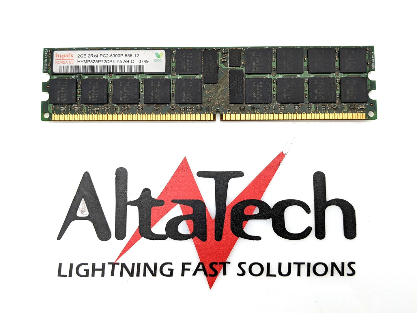 Dell 0HK002 Dell HK002 Hynix HYMP525P72CP4-Y5 2GB ECC PC2-5300P DDR2-667 2RX4 ECC Memory, Used