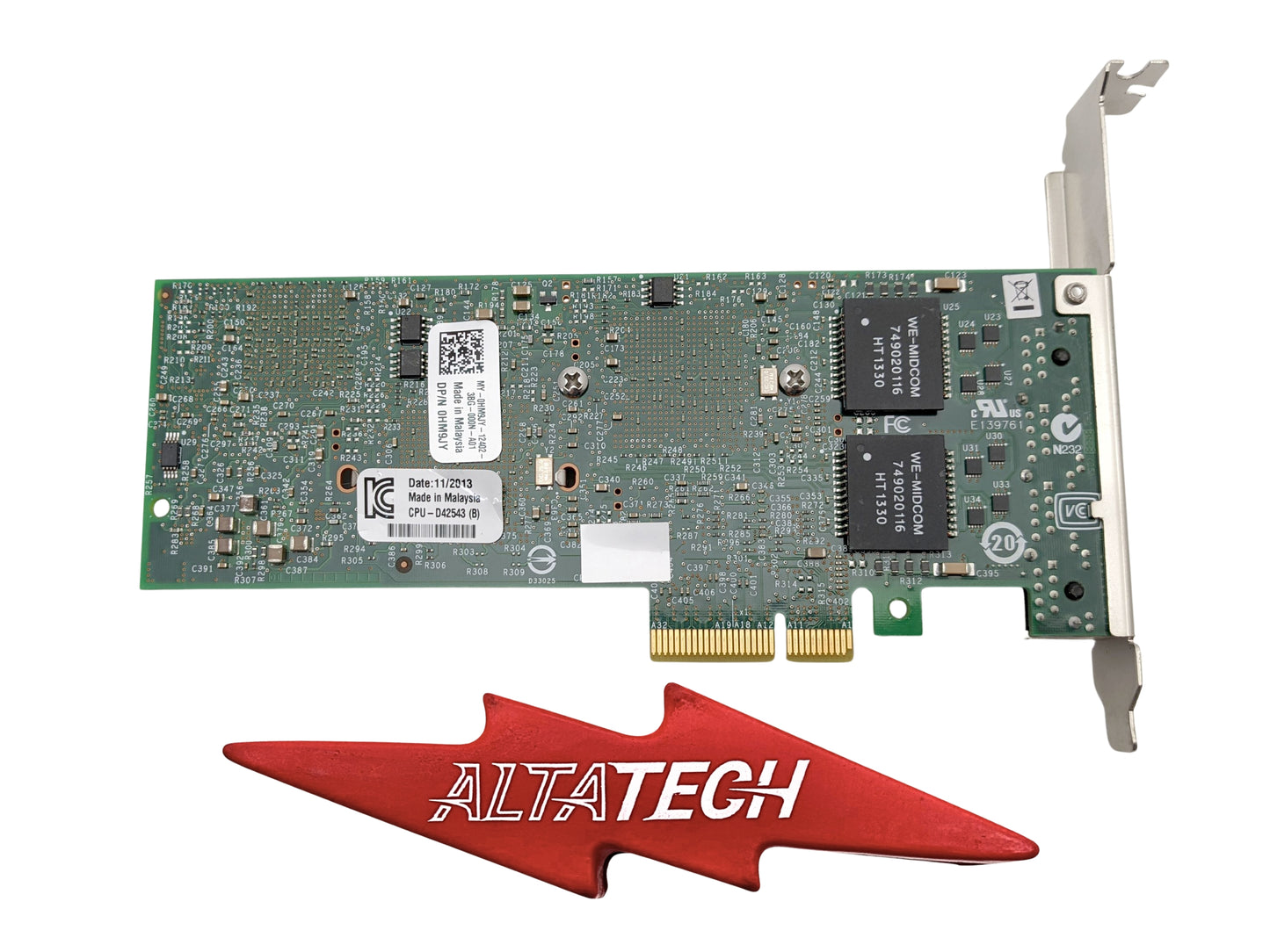 Dell HM9JY Intel Gigabit ET Quad Port Adapter FH, Used