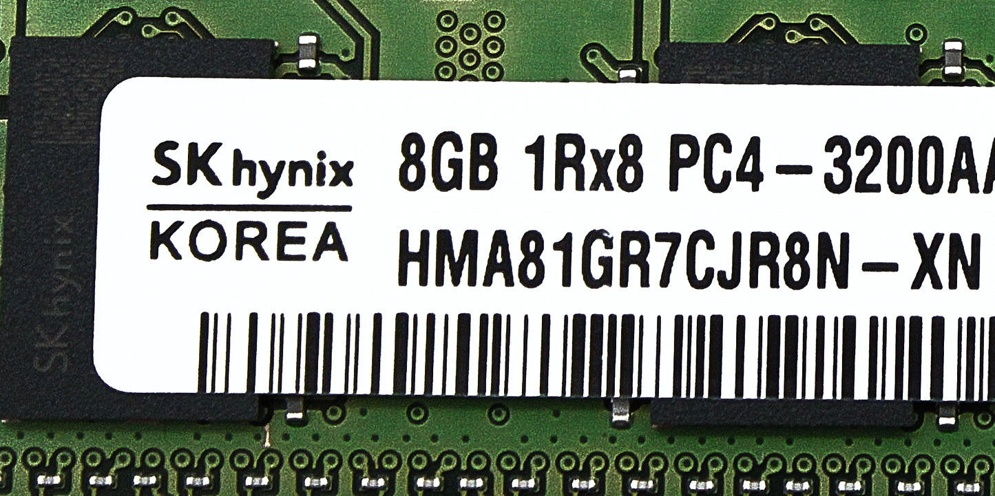 Dell HMA81GR7CJR8N-XN 8GB PC4-25600AA DDR4-3200 1RX8 ECC, Used