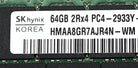Dell HMAA8GR7AJR4N-WM 64GB PC4-23400YR DDR4-2933 2RX4 ECC, Used