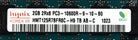 Dell HMT125R7BFR8C-H9 2GB PC3-10600R DDR3-1333 2RX8 ECC, Used
