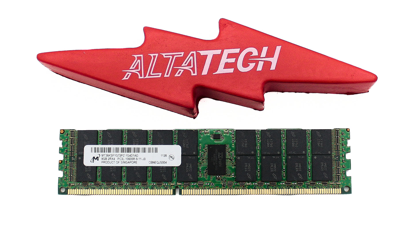 Dell HMT31GR7EFR4A-H9 8GB PC3L-10600R DDR3-1333 2RX4 ECC, Used