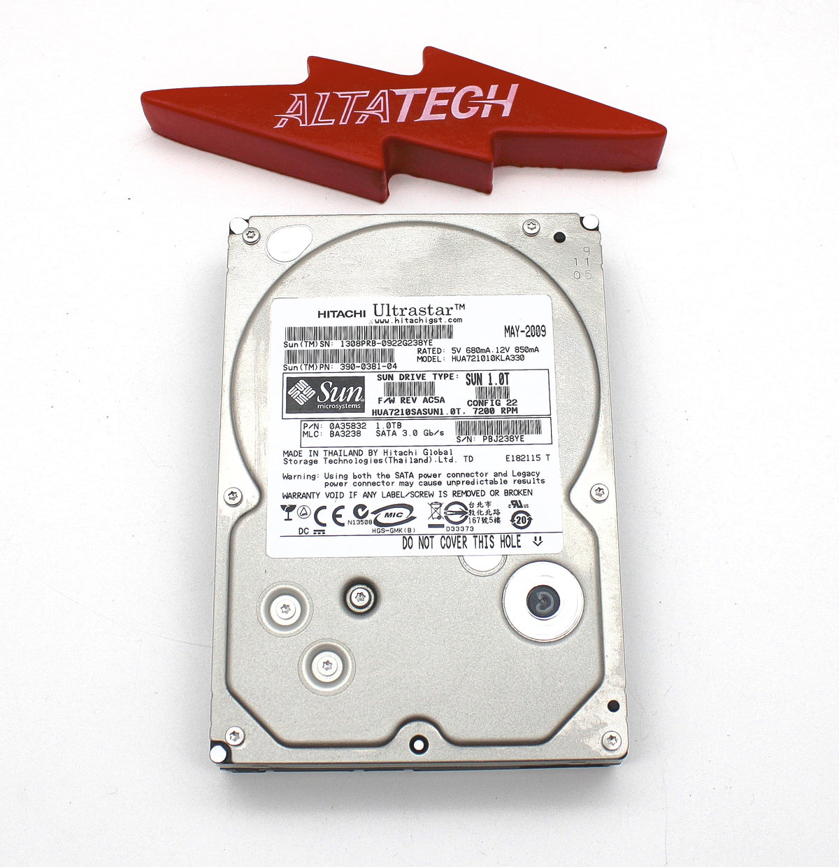 Dell HUA721010KLA330 1TB 7.2K SATA 3.5 3G HDD, Used