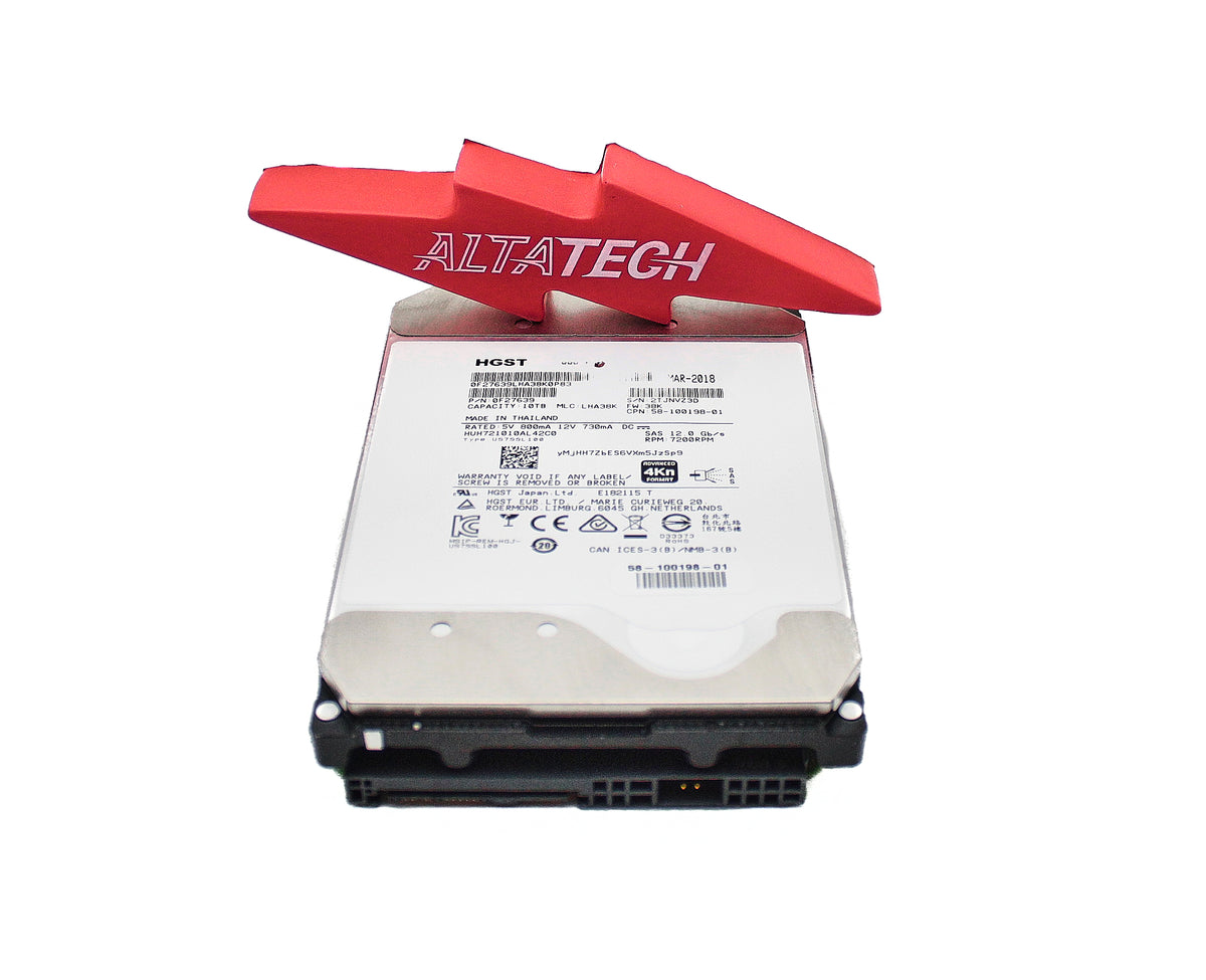 Dell HUH721010AL4200_REF 10TB 7.2K SAS 3.5 12G EP+ 4K HUH721010AL4200 / 0F27441, Used