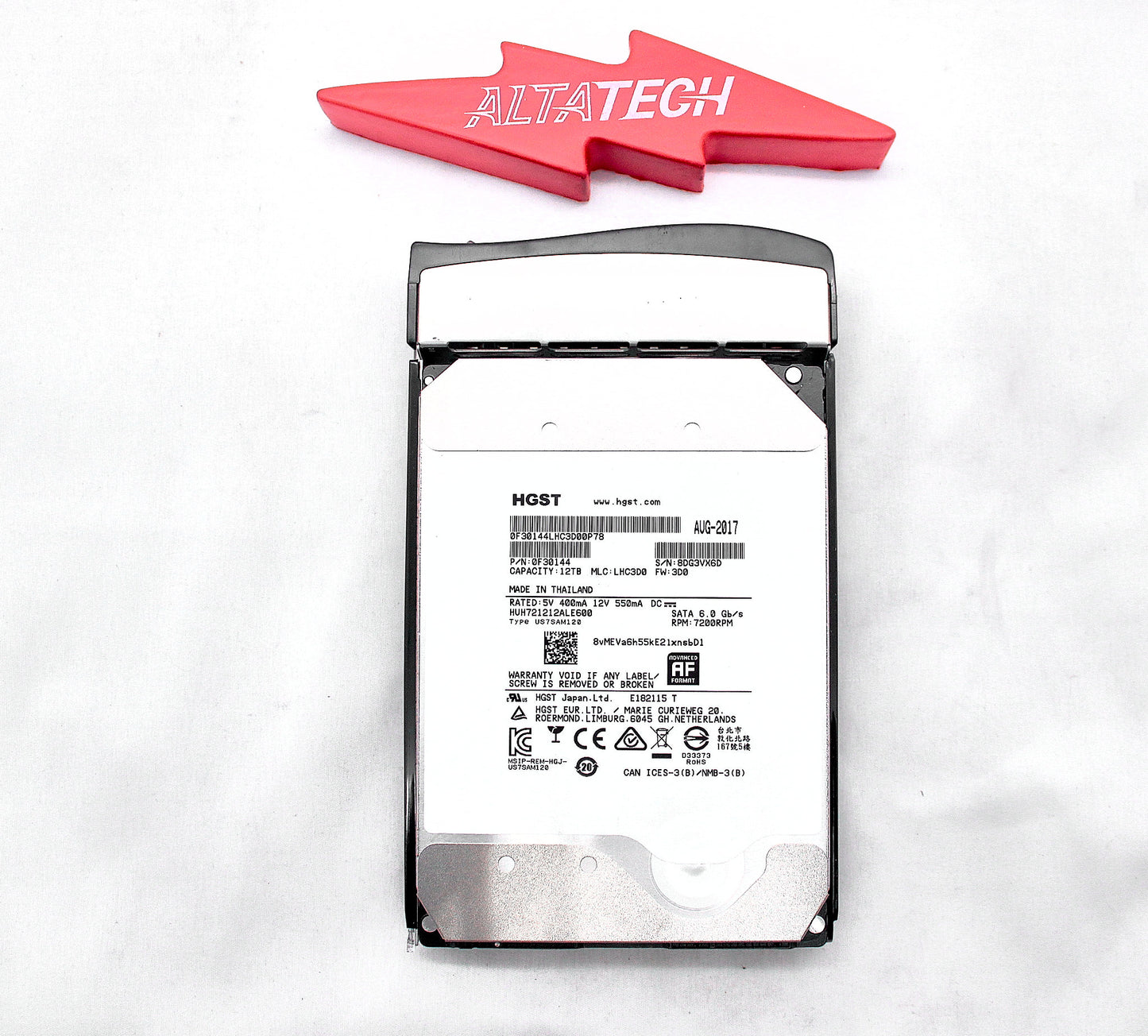 Dell HUH721212ALE600 12TB 7.2K SATA 3.5 6G HUH721212ALE0, Used