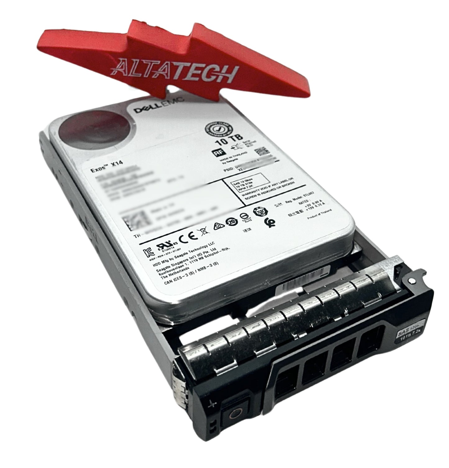 Dell HV5CH 10TB 7.2K SAS 3.5 12G 512E ST10000NM0598 / 2H3230-150, Used