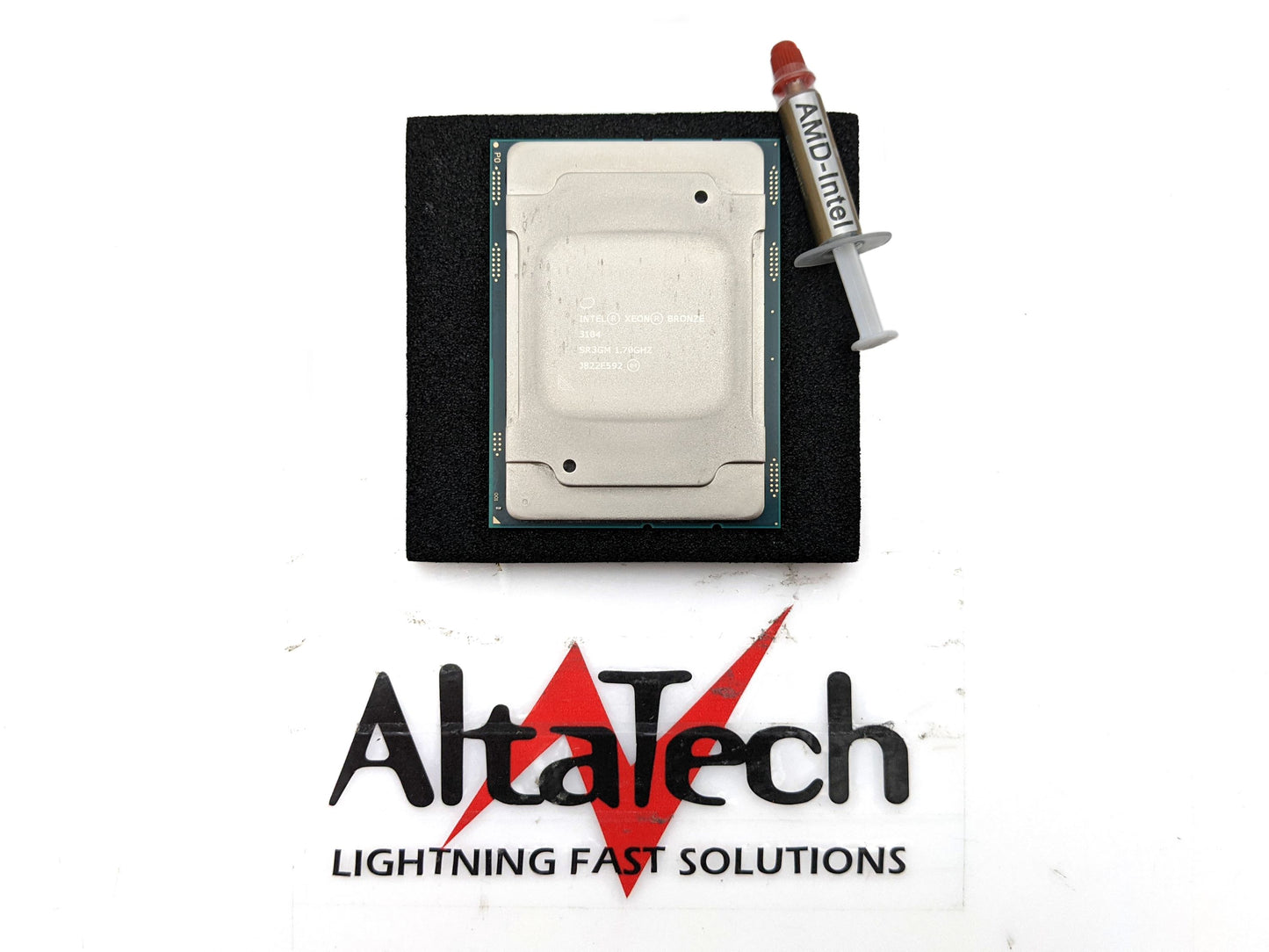 Dell 0JNFW5 Dell JNFW5 Intel SR3GM Xeon Bronze 3104 6-Core 1.70GHz 8MB 85W 6C Processor w/ Thermal Grease, Used