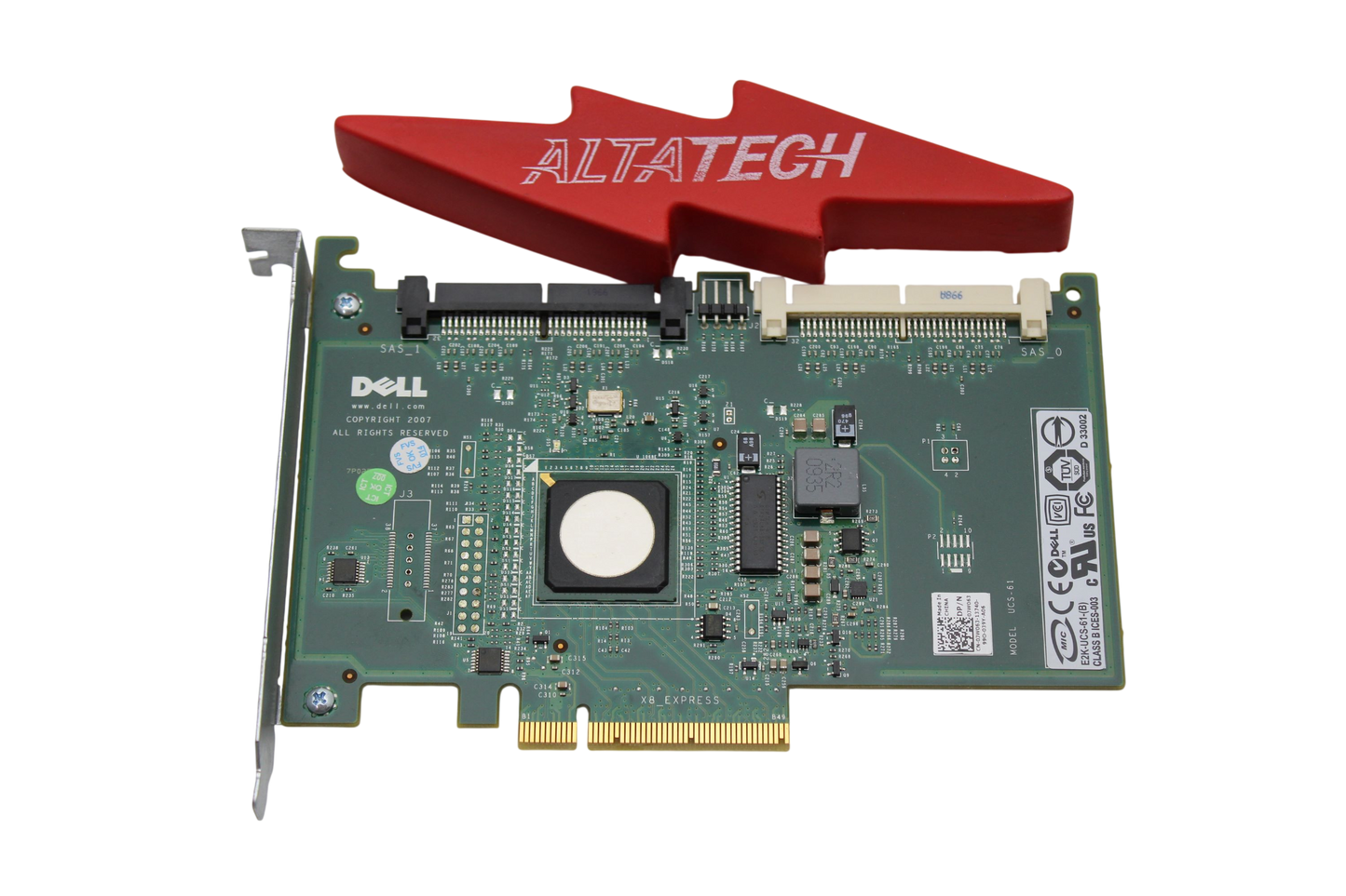 Dell JW063 PERC 6/I SAS CONTROLLER PCI-E, Used