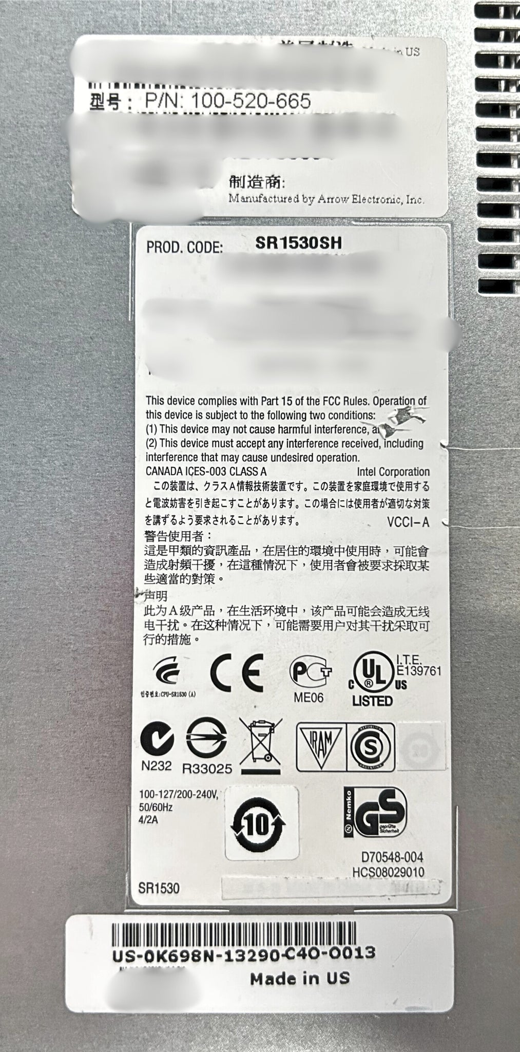 Dell K698N Dell ESG-X Control Station SPE NX4 EMC 100-520-665, Used