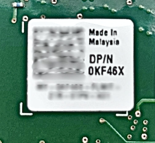 Dell KF46X INTEL DUAL PORT 40G, QSFP+ Ethernet FH Bracket, Used