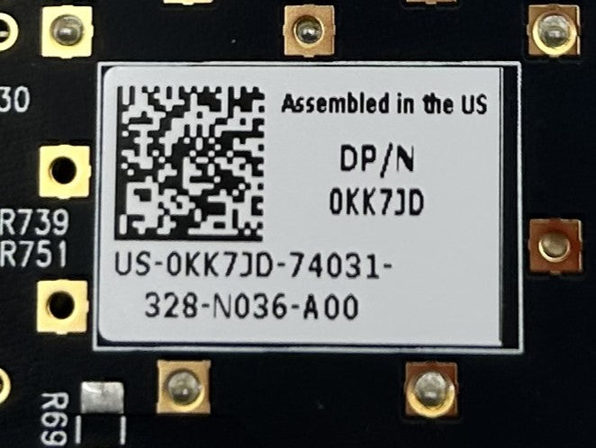 Dell KK7JD DATA PROCESSING UNIT 2X 25GB SFP56 PCIE 4.0X8 FHHL, Used
