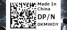 Dell KMWDY Backplane Assembly, 4x1.8' M630, Used