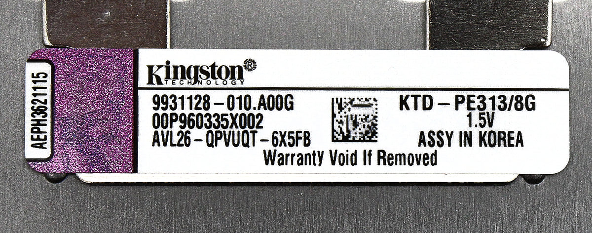 Dell KTD-PE313/8G 8GB PC3-10600R DDR3-1333 2RX4 ECC, Used