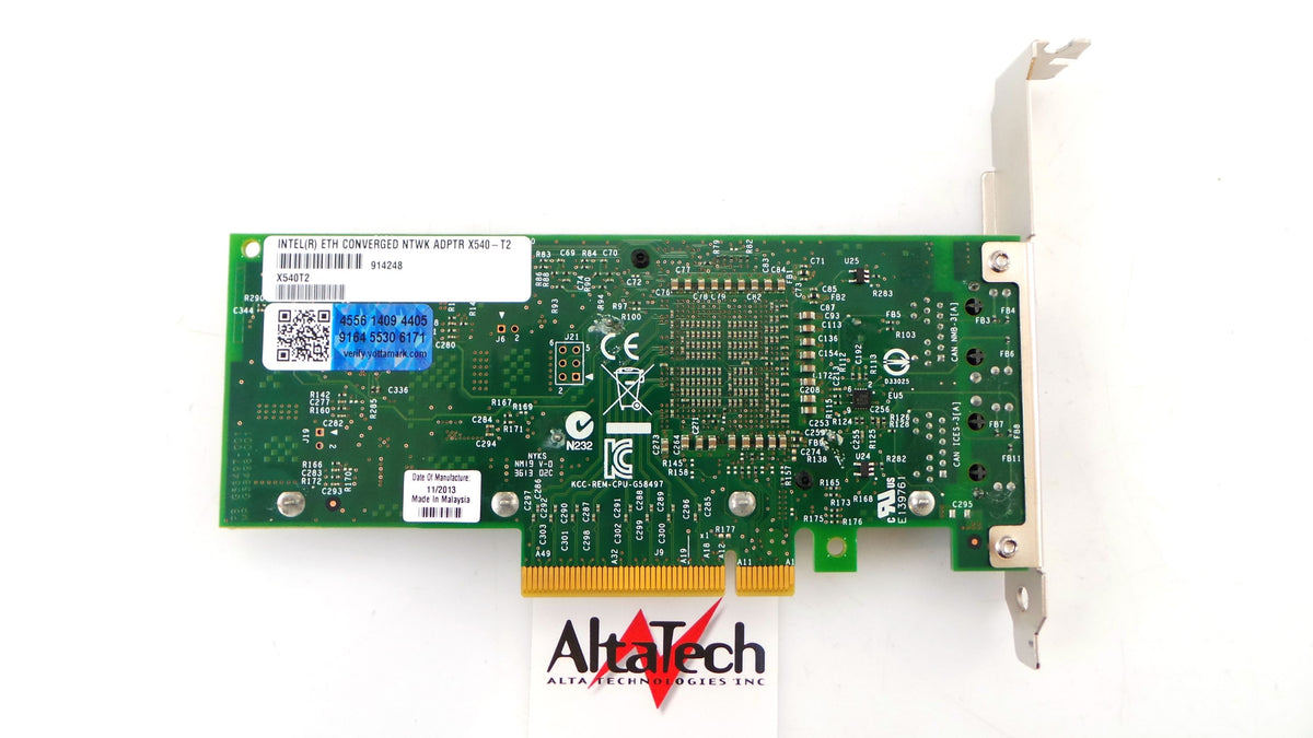 Dell 0KVN5R 10Gbps Dual-Port Ethernet Network Card, Used